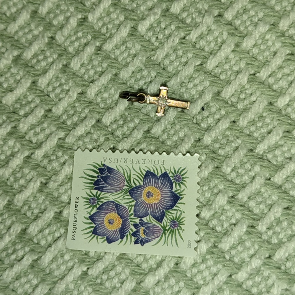 Vintage cross pendant charm